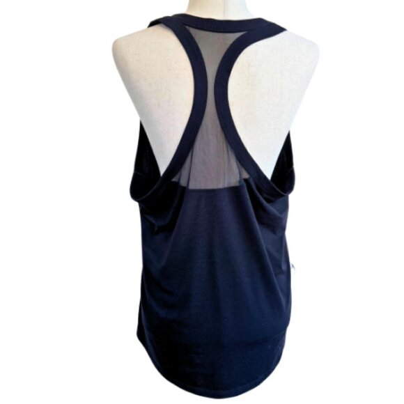 ATHLETA Mesh Back Racerback Athletic Black Tank Size XL - Picture 6 of 10